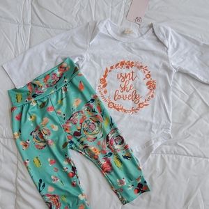 NWT Long Sleeve Bodysuit w/Pants